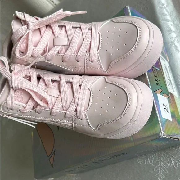 Pink High-Top Sneakers Girls  Size 2 - Picture 10 of 15